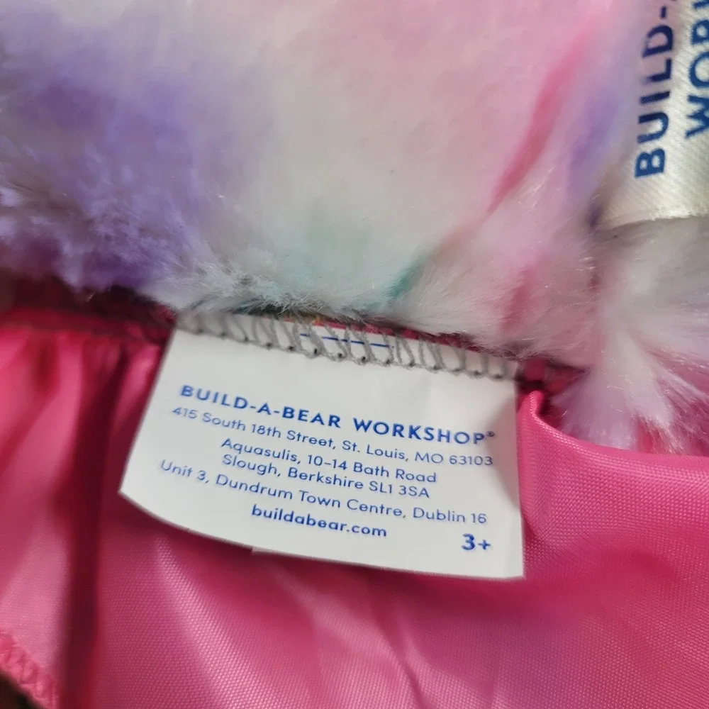 BAB Build A Bear  Rainbow Kitty 16
